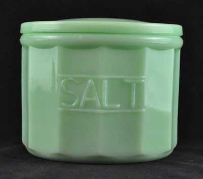 JADE JADITE JADEITE SALT CONTAINER WITH LID