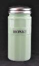 JADE JADITE JADEITE HONEY CANISTER METAL LID