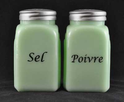 JADE ARCH FRENCH SALT PEPPER SET SEL POIVRE