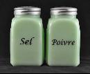 JADE ARCH FRENCH SALT PEPPER SET SEL POIVRE
