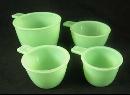 JADE JADITE JADEITE ONE SET MEASURING CUPS FOUR