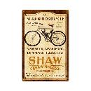 SHAW MOTOR BICYCLE GALESBURG KANSAS HEAVY METAL SIGN
