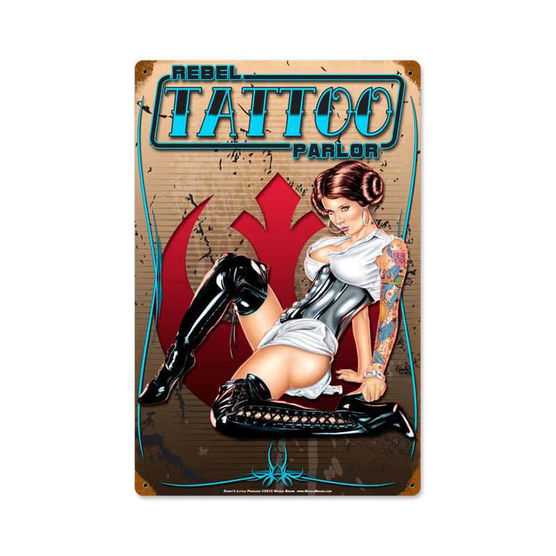 TATTOO PARLOR HEAVY METAL SIGN
