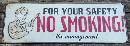 GAS STATION ATTENDANT NO SMOKING METAL SIGN