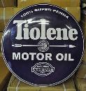 TIOLENE MOTOR OIL BIG RETRO METAL DOME SIGN 24