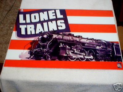 LIONEL TRAINS METAL TIN SIGN
