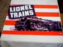 LIONEL TRAINS METAL TIN SIGN
