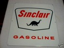 SINCLAIR PORCELAIN COATED GAS PUMP SIGN