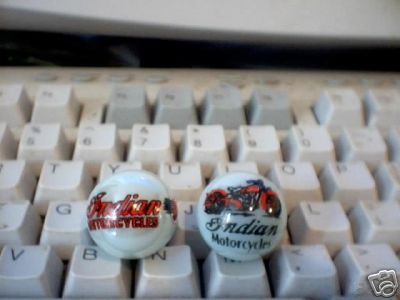 INDIAN MOTORCYLE GLASS LOGO MARBLES