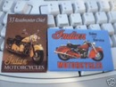 TWO INDIAN MOTORCYCLE MAGNETS
