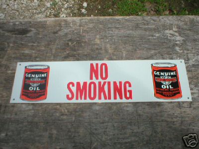 HARLEY DAVIDSON NO SMOKING TIN SIGN