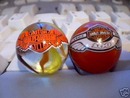 HARLEY DAVIDSON GLASS LOGO MARBLES