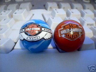 HARLEY DAVIDSON GLASS LOGO MARBLES