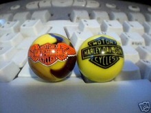 HARLEY DAVIDSON GLASS LOGO MARBLES