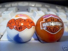 HARLEY DAVIDSON GLASS LOGO MARBLES