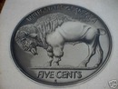 BUFFALO NICKEL PORCELAIN COAT SIGN