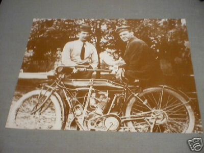 OLD INDIAN MOTORCYCLE PRINT
