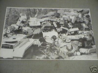PEDAL CAR SCRAPYARD PRINT PICTURE