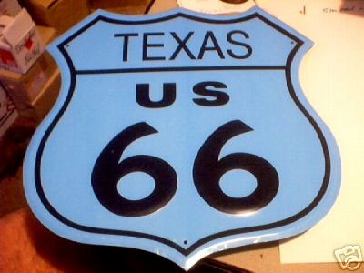 ROUTE 66 - TEXAS - SIGN