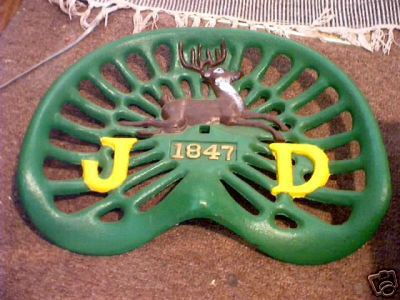 CAST IRON SEAT (MARKED JD)