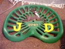CAST IRON SEAT (MARKED JD)