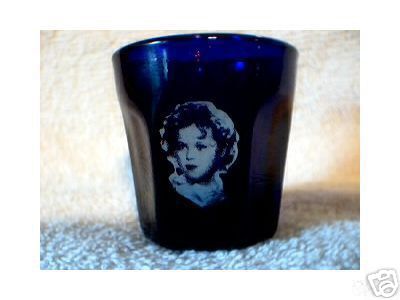 SHIRLEY TEMPLE COBALT SHOTGLASS