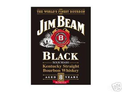 JIM BEAM BLACK SIGN