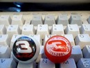 DALE EARNHARDT GLASS LOGO MARBLES