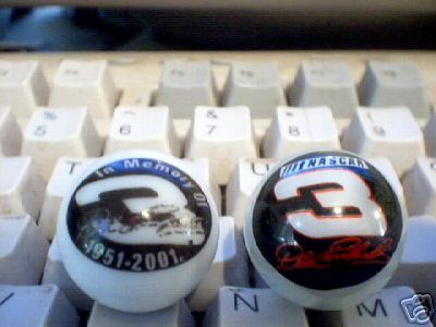 DALE EARNHARDT GLASS MARBLES