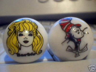BARBIE AND CAT IN THE HAT MARBLES