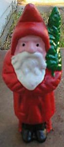 SMALL CAST IRON SANTA BANK