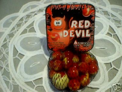 RED DEVIL MARBLES ONE BAG
