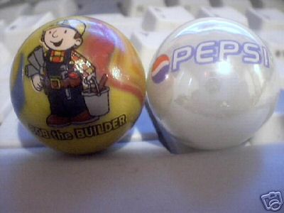 PEPSI BOB THE BUILDER GLASS MARBLES
