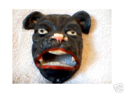 CAST IRON BULLDOG BOTTLE OPENER