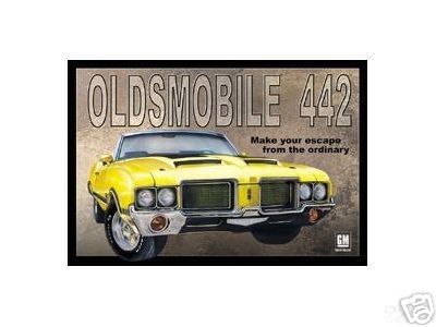 OLDSMOBILE 442 TIN SIGN