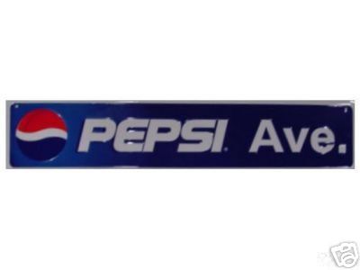 PEPSI AVENUE SIGN METAL TIN SIGN