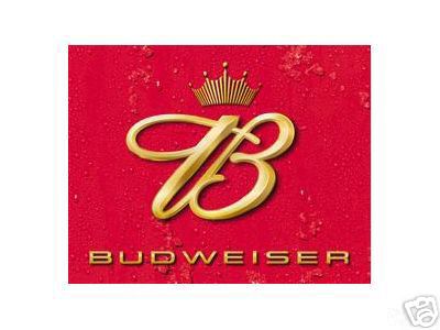 BUDWEISER BEER TIN SIGN