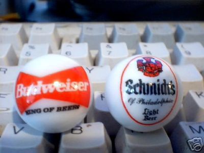 BUDWEISER GLASS LOGO MARBLES