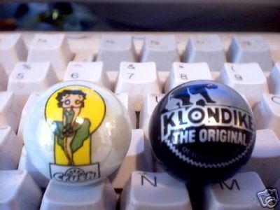 KLONDIKE-BETTY BOOP LOGO MARBLES ADVERTISING MARBLE NR
