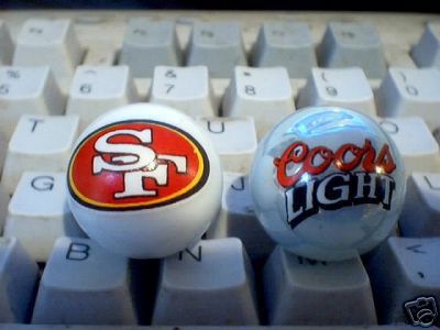 SAN FRANCISCO COORS GLASS LOGO MARBLES