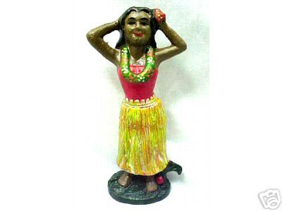 CAST IRON HAWAIIAN HULA DANCER BOTTLE OPENER