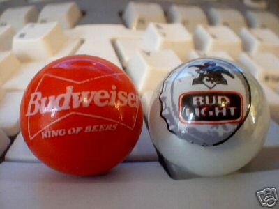 BUDWEISER BUD LIGHT GLASS LOGO MARBLES