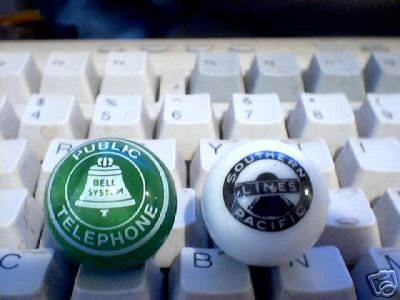 PUBLIC PHONE SOUTHERN PACIFIC LINES LOGO MARBLES