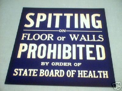 SPITTING PROHIBITED SIGN PRINT