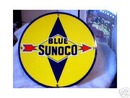 BLUE SUNOCO PORCELAIN COATED SIGN