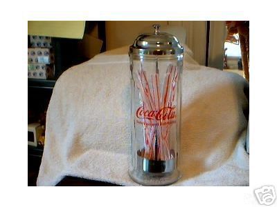 COCA-COLA STRAW HOLDER DISPENSER