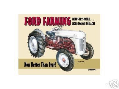 FORD FARMING TIN METAL SIGN