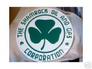 SHAMROCK OIL GAS CORPORATION TIN SIGN