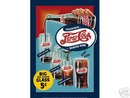 PEPSI COLA FOUNTAIN SERVED TIN SIGN