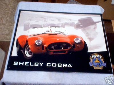 SHELBY COBRA TIN SIGN